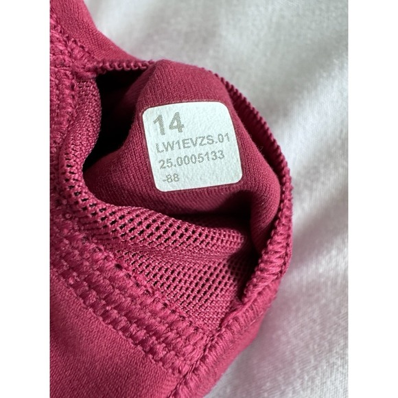 New Lululemon Size 14 Align Waist Length Cami Tank C/D Built In Bra Magenta - Picture 10 of 11